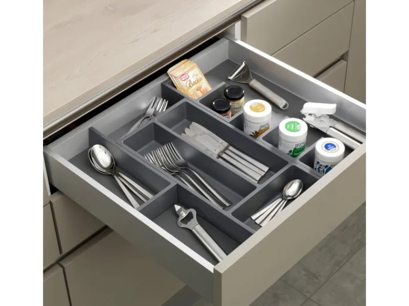 Best Essensa Connect Basisset 1 Organisationssystem 50 mm Höhe Anthrazit Besteckkästen
