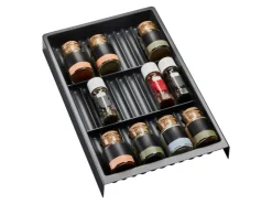 SOTECH Besteckkästen<Gewürzgläsereinsatz SEPARADO 300 x 474 x 51 mm Ab 40er Korpusbreite Schiefergrau