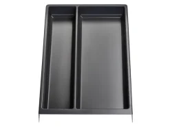 SOTECH Besteckkästen<Mehrzweckeinsatz SEPARADO Individual Genarbt 300x474x51 mm Schubladeneinsatz Ab 40cm Schrankbreite Schiefergrau