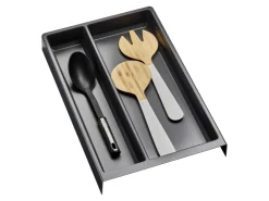 SOTECH Besteckkästen<Mehrzweckeinsatz SEPARADO Individual Genarbt 300x474x51 mm Schubladeneinsatz Ab 40cm Schrankbreite Schiefergrau