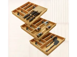 Best ORGA-BOX 3 Bambus Besteckeinsatz Für 120er Schublade 473x1097x56 mm 15 Fächer Für Nobilia Küchen Ab August 2012 Besteckkästen