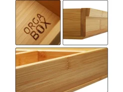 Best ORGA-BOX 3 Bambus Besteckeinsatz Für 120er Schublade 473x1097x56 mm 15 Fächer Für Nobilia Küchen Ab August 2012 Besteckkästen