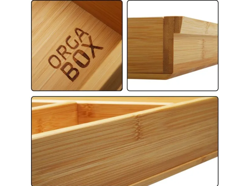Best ORGA-BOX 3 Bambus Besteckeinsatz Für 120er Schublade 473x1097x56 mm 15 Fächer Für Nobilia Küchen Ab August 2012 Besteckkästen