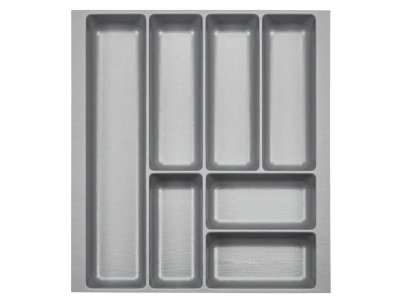 Clearance ORGA-BOX-2 Besteckeinsatz Tiefe 462 mm Höhe 50,5 mm Für Nobilia Küchen Canvas Struktur Breite 409 mm Besteckkästen
