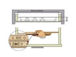 SOTECH ORGA-BOX-2 Besteckeinsatz Tiefe 462 mm Höhe 50,5 mm Für Nobilia Küchen Canvas Struktur Breite 509 mm Silbergrau