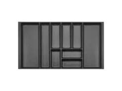 SOTECH Besteckkästen<ORGA-BOX-2 Besteckeinsatz Tiefe 462 mm Höhe 50,5 mm Für Nobilia Küchen Canvas Struktur Breite 809 mm Anthrazit