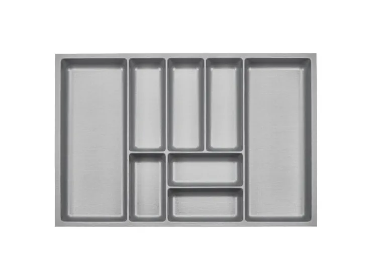 SOTECH Besteckkästen<ORGA-BOX-3 Besteckeinsätze Tiefe 473 mm Höhe 50,5 mm Schubladeneinsätze Breite 691 mm Silbergrau