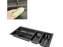 SOTECH Besteckkästen<ORGA-BOX-3 Besteckeinsätze Tiefe 473 mm Höhe 50,5 mm Schubladeneinsätze Breite 191 mm Anthrazit