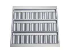 SOTECH ORGA-BOX Gewürzgläsereinsatz 499 x 462 x 28 mm Silbergrau Gewürzdoseneinsatz Für 60er Korpusbreite