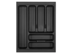 Clearance Orga-Box I Besteckeinsatz Lavagrau 450 mm Höhe 55 mm Für Blum Tandembox und ModernBox Besteckkästen