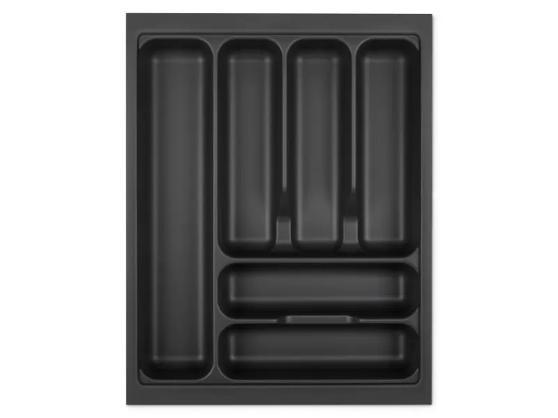 Clearance Orga-Box I Besteckeinsatz Lavagrau 450 mm Höhe 55 mm Für Blum Tandembox und ModernBox Besteckkästen