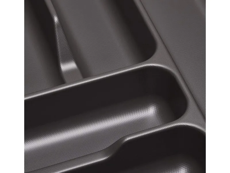 Clearance Orga-Box I Besteckeinsatz Lavagrau 450 mm Höhe 55 mm Für Blum Tandembox und ModernBox Besteckkästen