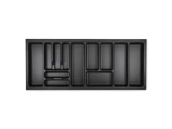Clearance SOTECH Orga-Box I Besteckeinsatz Höhe 55 mm Lavagrau 1200 mm Für Blum Tandembox und ModernBox