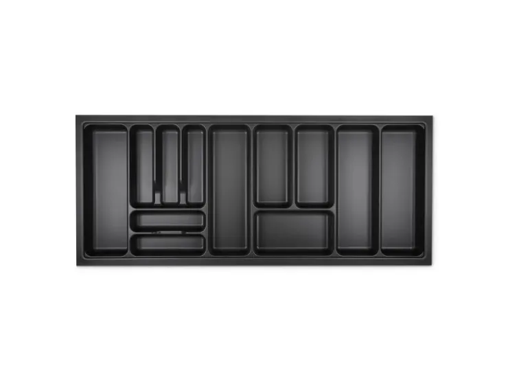 Clearance SOTECH Orga-Box I Besteckeinsatz Höhe 55 mm Lavagrau 1200 mm Für Blum Tandembox und ModernBox