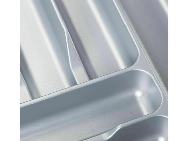 SOTECH Orga-Box I Besteckeinsatz Silbergrau 900 mm Höhe 55 mm Für Blum Tandembox und ModernBox