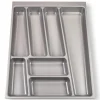 Discount ORGA-BOX II Besteckeinsatz 450 mm Höhe 45 mm Silbergrau Für Nobilia Schubladen Besteckkästen