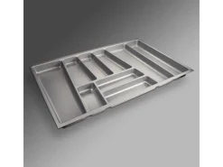 Best ORGA-BOX II Besteckeinsatz 800 mm Höhe 45 mm Silbergrau Für Nobilia Schubladen Besteckkästen