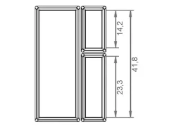 SOTECH Besteckkästen<ORGA-BOX IV UNIVERSAL Besteckeinsatz 300 mm Höhe 53 mm Schubkasteneinsatz Besteckeinteilung