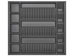 SOTECH Besteckkästen<ORGA-BOX Multi-Gewürzgläsereinsatz Gewürzdoseneinsatz 515 x 40 x 473 mm Oriongrau Für Blum 60er Korpusbreite
