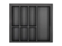 SOTECH Besteckkästen<Orga-Box VII Besteckeinsatz Basaltgrau 600 mm Höhe 50,5 mm mit Softtouch Oberfläche