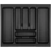Clearance SOTECH Orga-Box VIII Besteckeinsatz 511 x 480 x 55 mm Lavagrau mit Perlstruktur Für 60er Schränke in Häcker Küchen
