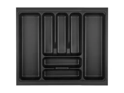 Clearance SOTECH Orga-Box VIII Besteckeinsatz 511 x 480 x 55 mm Lavagrau mit Perlstruktur Für 60er Schränke in Häcker Küchen