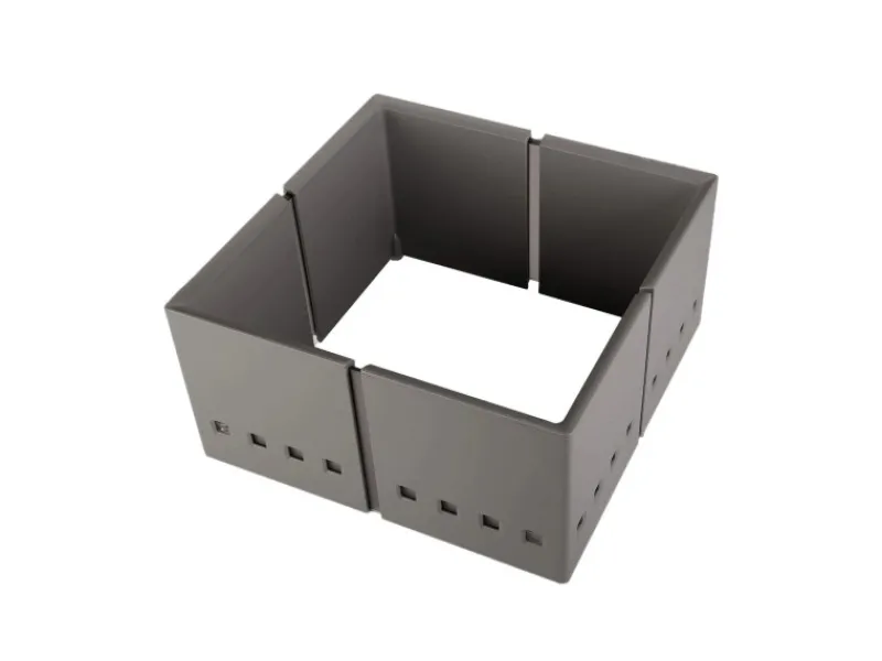 1x Organisationsrahmen CuisioFlex 129 mm Höhe Stufenlos Verstellbar von 236 - 386 mm inkl. Anti-Rutsch-Füße Besteckkästen