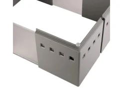 1x Organisationsrahmen CuisioFlex 129 mm Höhe Stufenlos Verstellbar von 236 - 386 mm inkl. Anti-Rutsch-Füße Besteckkästen