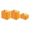 Outlet PROREGAL SparSet 10 x Eurobehälter Bäcker- und Konditorenkasten HxBxT 17,1 x 40 x 60 33 Liter Gelb-Orange Brötchenkiste Sstapelbare Bäckerkiste
