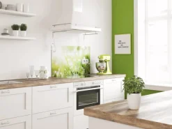 Best Spritzschutz-Rückwand WandArt easy 120 cm x 58,5 cm Grass (D4002P BRIL) FSC® Küchenrückwände|Kochfelder