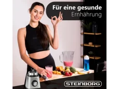 New SB-7020 Edelstahl Standmixer 1,5 Liter BPA-Frei 800 Watt Haushaltsgeräte