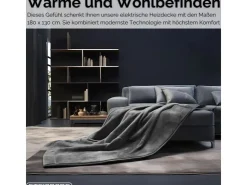 STEINBORG Haushaltsgeräte<SB-9522 Heizdecke mit Timer 9 Temperaturstufen 180x130 cm