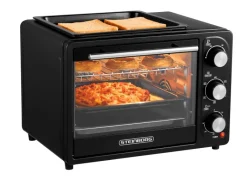 Hot SB-3001 3in1 Minibackofen mit Umluft 20 Liter 1300 Watt Schwarz Haushaltsgeräte