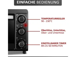 Discount STEINBORG SB-3015 Minibackofen 15 Liter 1300 Watt Schwarz
