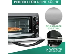 Discount STEINBORG SB-3015 Minibackofen 15 Liter 1300 Watt Schwarz