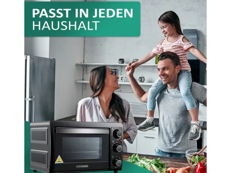 Discount STEINBORG SB-3015 Minibackofen 15 Liter 1300 Watt Schwarz