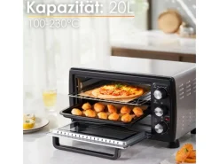 Outlet SB-3007 Minibackofen mit Umluft 20 Liter 1380 Watt Haushaltsgeräte