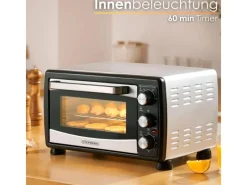 Outlet SB-3007 Minibackofen mit Umluft 20 Liter 1380 Watt Haushaltsgeräte