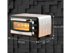 Outlet SB-3007 Minibackofen mit Umluft 20 Liter 1380 Watt Haushaltsgeräte