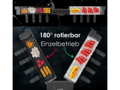 Discount STEINBORG SB-2220 Raclette Grill für 8 Personen mit Teilbarer Kombinierter Grillfläche 1500 Watt