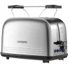 STEINBORG Haushaltsgeräte<SB-2071 2 Scheiben Edelstahl Toaster mit Brötchenaufsatz 850 Watt
