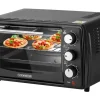 Hot SB-3005S Minibackofen 13 Liter 1200 Watt Schwarz Haushaltsgeräte