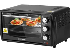 Hot SB-3005S Minibackofen 13 Liter 1200 Watt Schwarz Haushaltsgeräte