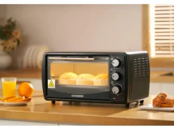 Hot SB-3005S Minibackofen 13 Liter 1200 Watt Schwarz Haushaltsgeräte