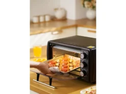 Hot SB-3005S Minibackofen 13 Liter 1200 Watt Schwarz Haushaltsgeräte
