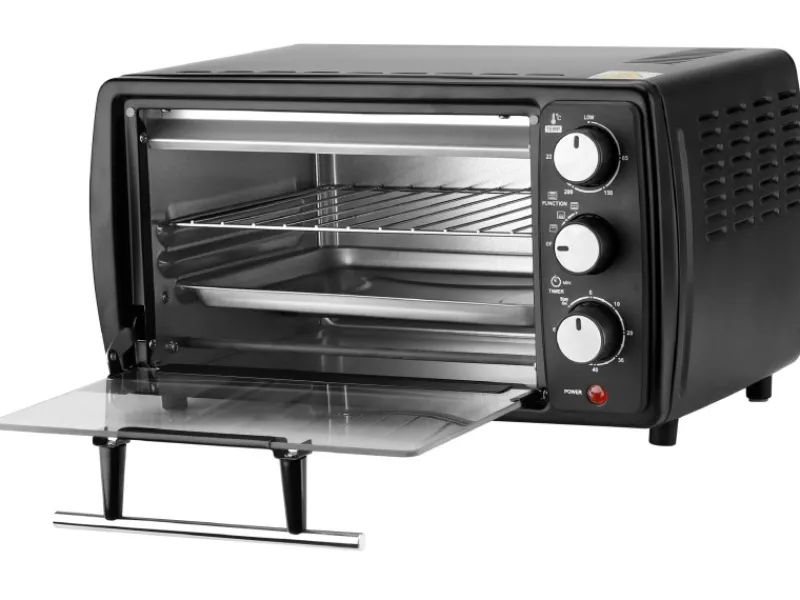 Hot SB-3005S Minibackofen 13 Liter 1200 Watt Schwarz Haushaltsgeräte