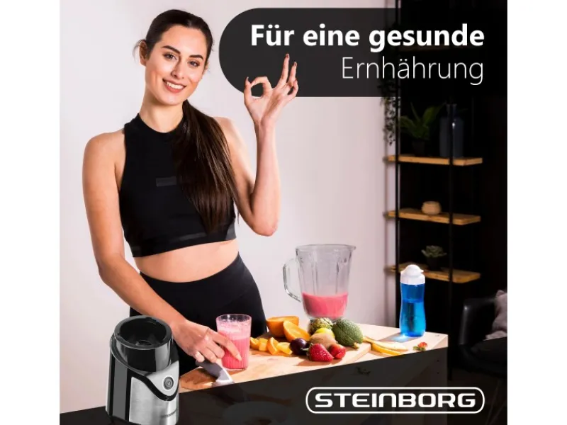 New SB-7030 Standmixer mit To-Go Becher Glaskrug BPA-Frei 500 Watt Haushaltsgeräte