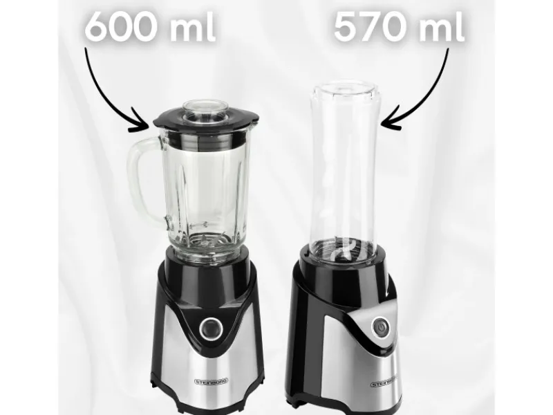 New SB-7030 Standmixer mit To-Go Becher Glaskrug BPA-Frei 500 Watt Haushaltsgeräte