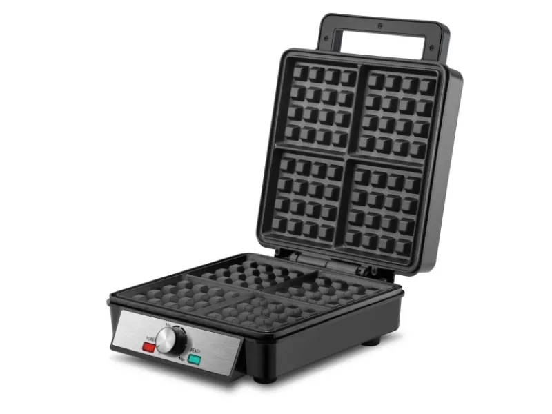 Hot SB-2060 Waffeleisen für 4 Waffeln Antihaftbeschichtung 1200 Watt Haushaltsgeräte