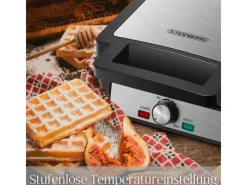 Hot SB-2060 Waffeleisen für 4 Waffeln Antihaftbeschichtung 1200 Watt Haushaltsgeräte